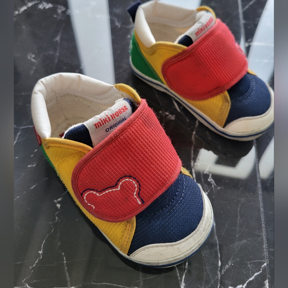 Miki House My Second Shoes - Tricolor Bear size 6.5 （13.5cm）